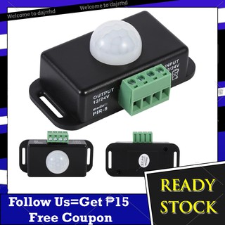 DC 12V/24V Body Security Infrared PIR Motion Sensor Detector Switch for LED Light Strip