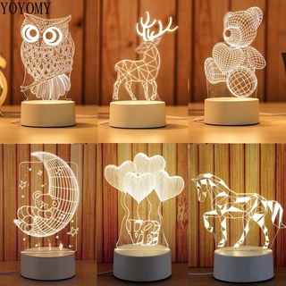 Creative Light 3D Night Light LED Table Lamp Gift Home Decoration for Gift Lamp /Holiday Gift/Sleeping Lamp/Bedroom Lamp/Acrylic Lamp/Desk Lamp/Led Light/Business Gifts