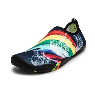 【HHS】 Cycling Shoes Aqua shoes Summer Unisex No-Slip Sand Prevention Rubber Beach Shoes (2)