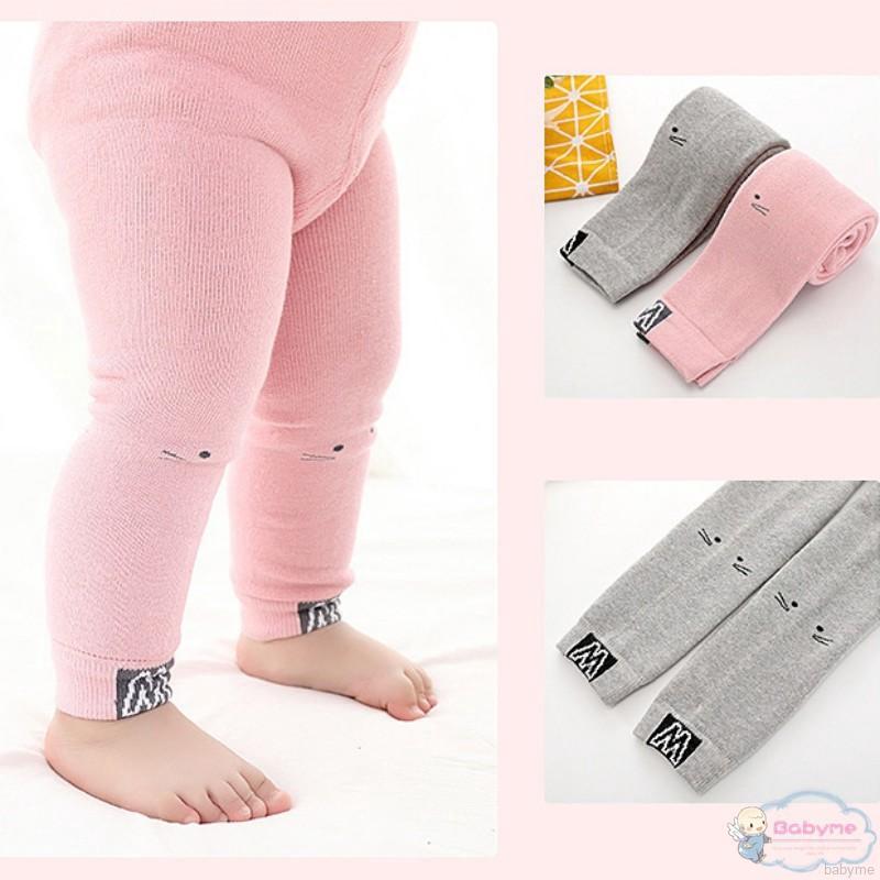Cute Print Baby Knitted Leggings Princess Girls Cotton Pants