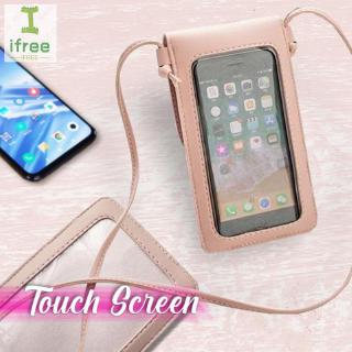 Cross Body Mobile Phone Bag Touching Screen Clear Window Mini Purse Cell Phone Bag Pouch (5)