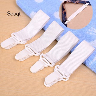 SQ 4 Pcs Bed Sheet Mattress Cover Blankets Home Grippers Clip Holder Fasteners Clip