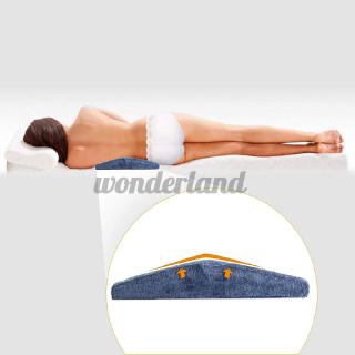 Memory Foam Lumbar Support Wedge Pillow Bed Cushion Sleeping Leg Pad Yoga Pad (3)