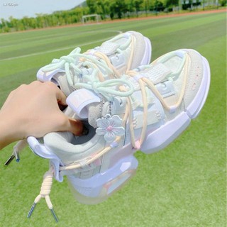 2020 new fairy style cherry blossom fashion all-match sports and leisure women s shoes increased thick-soled old trendy (6)