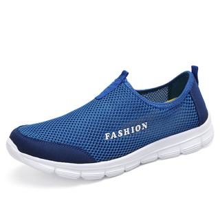 36-47 Summer Breathable Comfortable Mesh Male Running Shoes Lover's Trainers Walking Outdoor Sport