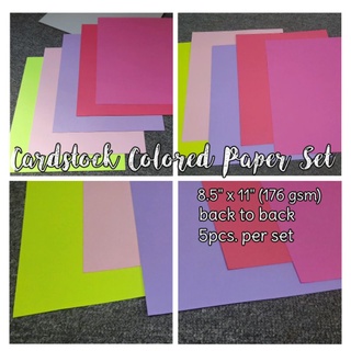 CARDSTOCK COLORED PAPER SET