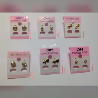 Non tarnish Hypoallergenic Studs Gold Earrings (1)
