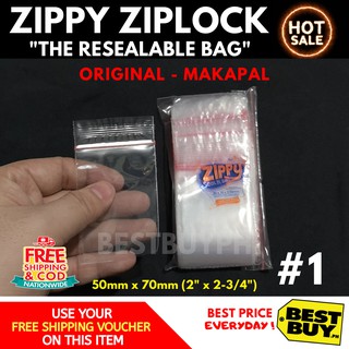 100pcs Zippy Ziplock Resealable Bag [ Size #1 ] CHEAPEST Z1