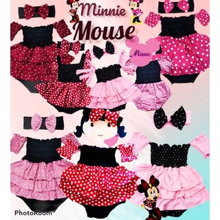 Minnie mouse Baby girl mini Dress & romper Dress(0-12months)