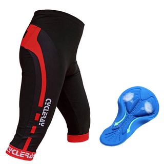 [READY STOCK] CYCLERAY Men's Cycling Pants Gel Pad Elastic Cycling Tight Pants Clothing Calf-Length Bicycle Shorts MTB Bike 3/4 Short Bicycle Trousers