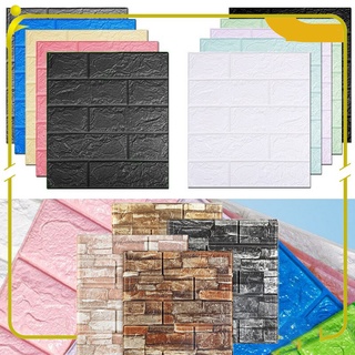 Stereo 38x35cm Retro 3d Wallpaper Stickers Foam brick self-adhesive wallpaper Waterproof Wall decoration Home Decor