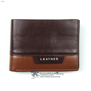Popular pera۞❈Mens Wallet Smooth leather Fashion Packet Wallet (2)