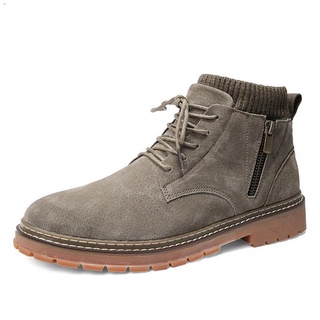 Martin boots men s shoes men s trendy shoes high-top shoes British style mid-cut tooling boots men s
