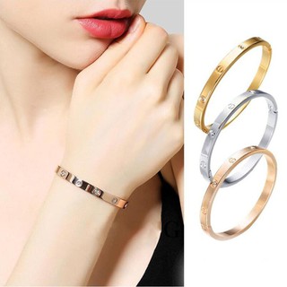 Ins18K Rose Gold Bracelet Titanium Steel Diamond Bracelet