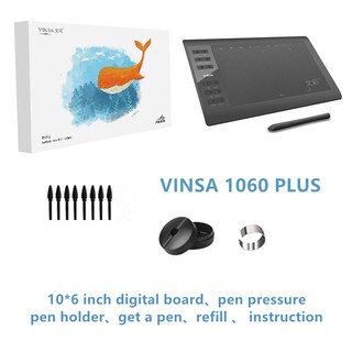 VINSA 1060plus Digital Tablet Hand G10 Painted Board Digital Graphics Drawing Tablets Hand Painted P