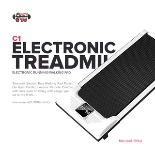 Treadmill Eletronic Run Walking Pad Portable Gym Cardio Excercise Remote Control C1 (1)