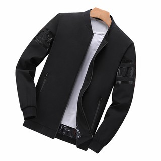 Bomber JACKET Black Men's Unisex Jacket