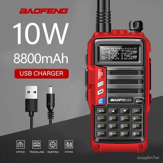 BaoFeng UV-5R 10W/8W Walkie Talkie Radio Station Comunicador UV5R Transceiver Dual Band Handheld FM