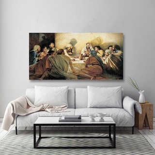 Wall Art Canvas Painting Home Decor Posters Jesus Abstract Last Supper Pictures classical HD Print Frame Painting core