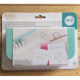 We R Memory Keepers Planner Punch Board Punchboard Hole Puncher