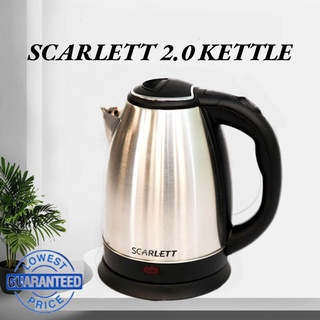 electric kettle❡NEW 2L Scarlett Stainless Steel Electric Kettle