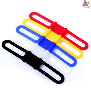 SnakeRun New mountain bike high elastic silicone rubber band universal bicycle band tie light with multi-functional band