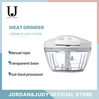 Jordan & Judy Hand Chopper Manual Rope Fruit Food Processor Slicer Shredder Salad Maker Garlic Onion