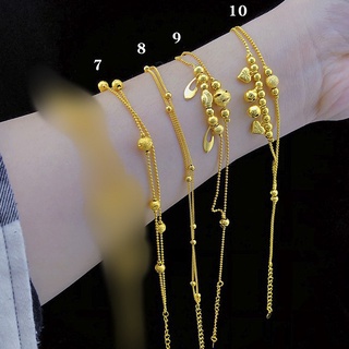 Gold 375 gold anklet fashion gifts anklet accessories Women's anklet Gold Jewelry Fashion anklet Gif