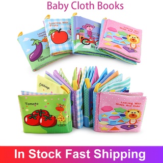 Baby Book Soft Cloth Books Toddler Newborn Early Learning Develop Cognize Reading Puzzle Book Toys (1)