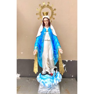 Our lady of Miraculous Medal, Mama Mary statue 31 Inches / 2.6 Feet