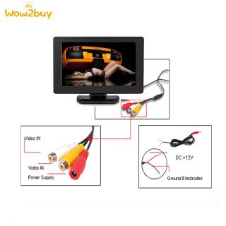 4.3 Inch Color TFT LCD Monitor High Resolution 2 Channel Video Input [Wow]