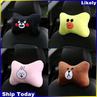 ly Car Cartoon Headrest Neck Pillow Comfort Cushion Neck Pillow Cushion Cute Cartoon Car Seat Headrest Car Supplies