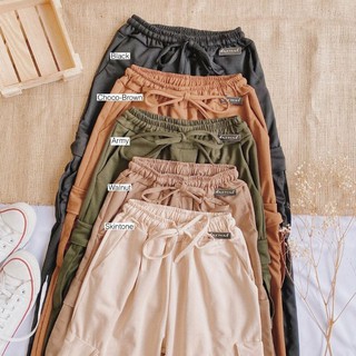 Swag Fashion Cargo Pants 4pockets w/ Elastic Tie (1)