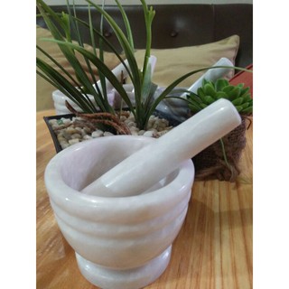 Machine Made 3" Mortar and Pestle-100% Pure Marble