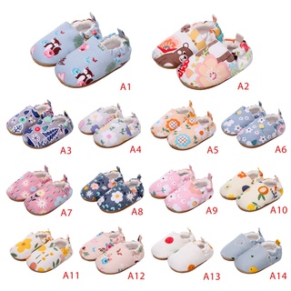 Baby Boys Girls Floral Print Shoes Infant Soft Sole Anti-Slip Sneakers First Walker Toddler Newborn Crib Shoes