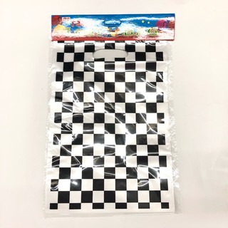 Racing cars checkered loot bag 10pcs.
