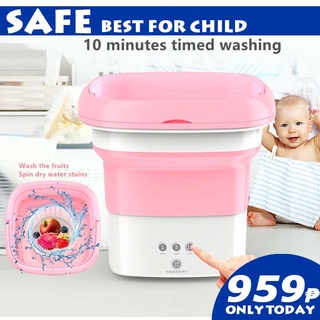 【COD】New fully automatic mini portable folding washing machine to carry with you on business trips