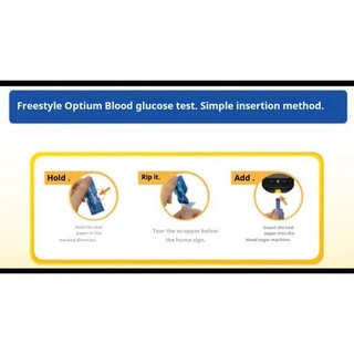 Abbott Freestyle Optimum Blood Glucose Test Strips 50 / 100 sheets Optium Glucose Test Paper (2)