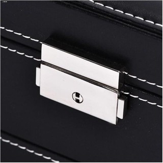Watch box■✵12 Grid Slots Double Layer Leather Watch Jewelry Display Storage Organizer Case Box (3)