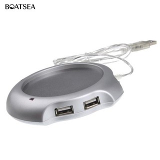 Boatsea USB Mug Coffee Tea Cup Warmer Heater Pad with 4-Port HUB (5)