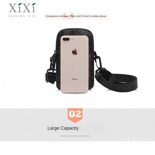 【Ready stock】Fashion Brand Casual Men's Bags Multi-Functional Belt Bag Cell Phone Case Mini Shoulder Bag Crossbody Men's Bag Sports Small Hanging Bag (9)