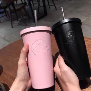 Matte Stainless Steel Cup/Tumbler w/ Straw