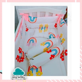 【Available】 Baby Wonder Comforter with pillow set and Bumper Guard Girl design 24*40(B