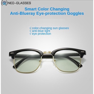 【spot goods】✒Sunglasses℗❆۩Ready Stock Anti-Blue Ray Photochromic Eyeglasses Anti Radiation Computer