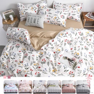 ♙Flower duvet cover flat sheet floral bedding set pillowcase twin queen king size