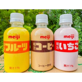Meiji Flavored Milk Drink (Strawberry, Coffee & Mix Fruits)