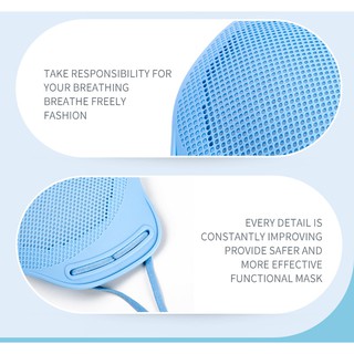 Adult Reusable Silicone Face Shields Mask with 5pcs Non-woven Filter and 2pcs Bracket (4)