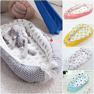 baby bed♨✚☃Baby Steps Cotton Portable Crib Lounger Infant Bumper Bassinet Babies Bed Cushion
