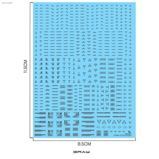 spot♛✖Delpi Decal: 1/144 MECHANICAL CAUTION WATER DECAL