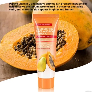 Papayas/Coconut Essence Peeling Cleanser Face Scrub Gel Cream Exfoliating Whitening Moisturizing Deep Clean Brighten Skin Tone